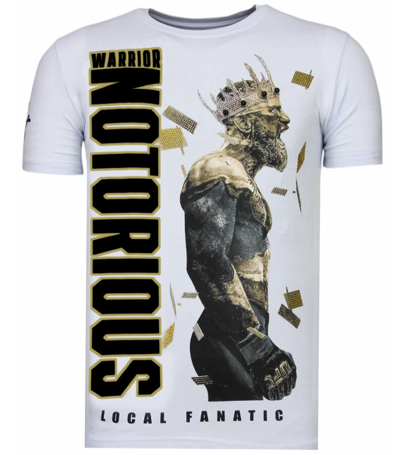 Local Fanatic Notorious King Conor T-shirt - Vit