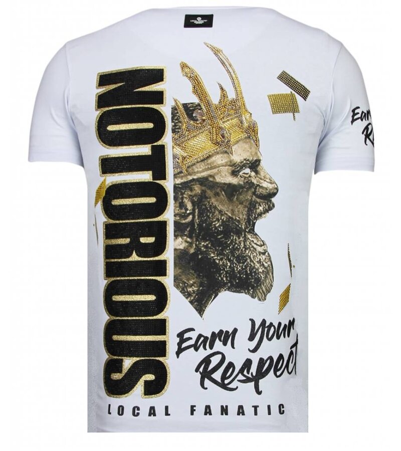 Local Fanatic Notorious King Conor T-shirt - Vit