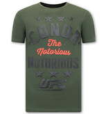 Local Fanatic The Notorious Conor Print Shirt Men -UFC - Grön