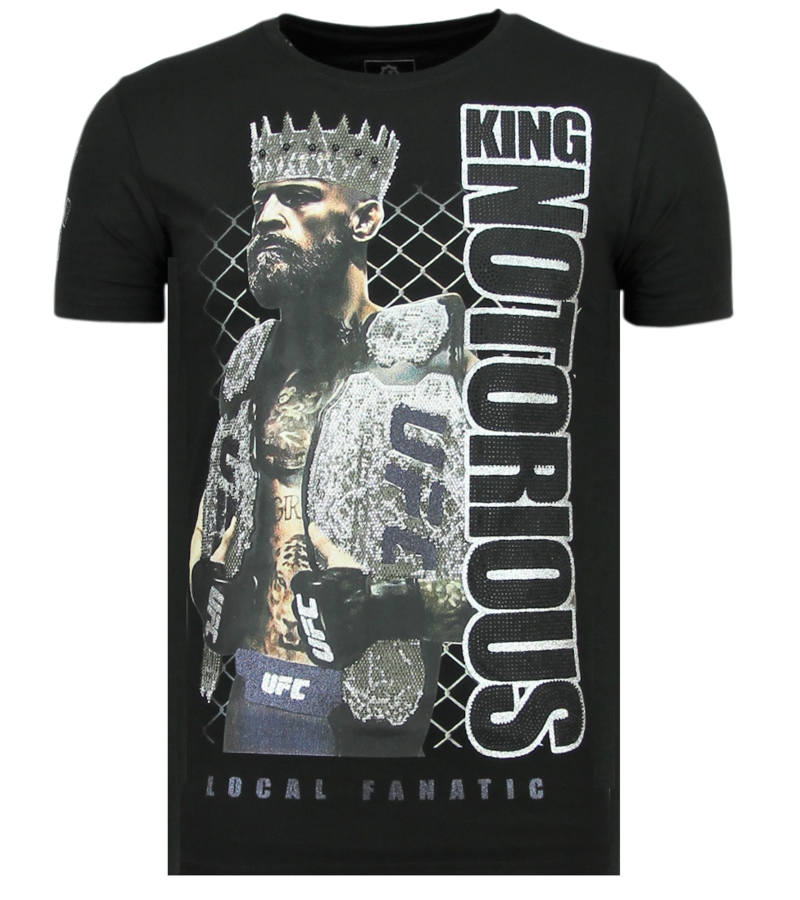 Local Fanatic King Notorious  Slim fit T-shirt Herr - 6324Z - Svart