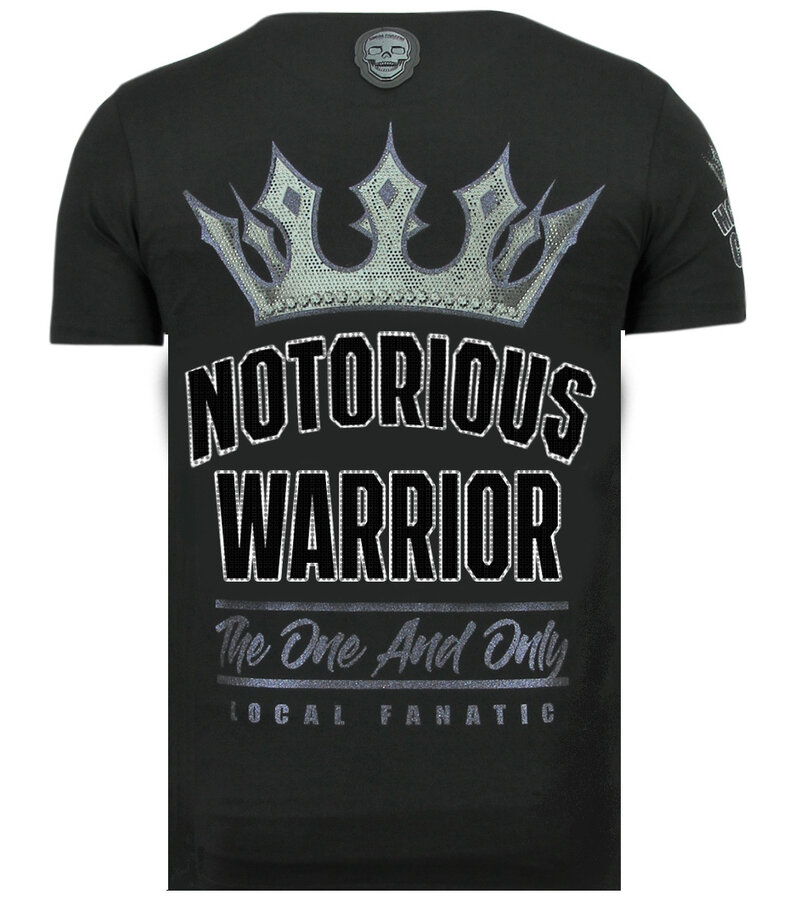 Local Fanatic King Notorious  Slim fit T-shirt Herr - 6324Z - Svart