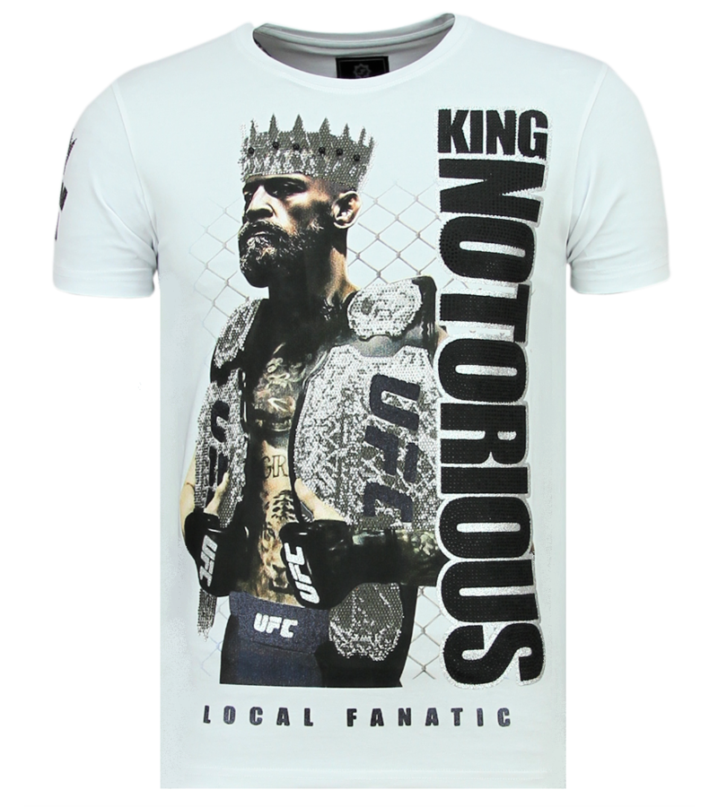 Local Fanatic King Notorious - Slim fit T-shirt Herr - 6324Z - Vit