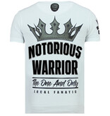 Local Fanatic King Notorious - Slim fit T-shirt Herr - 6324Z - Vit