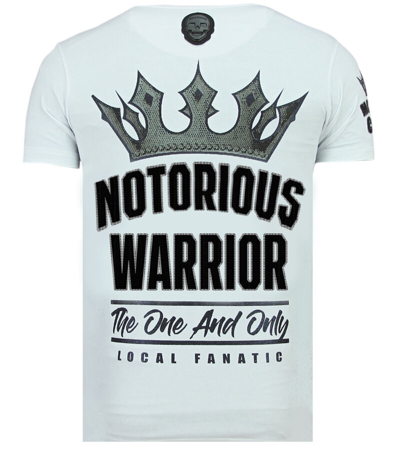 Local Fanatic King Notorious - Slim fit T-shirt Herr - 6324Z - Vit