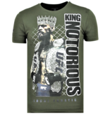 Local Fanatic King Notorious Summer T Shirt Herr - 6324G - Grön