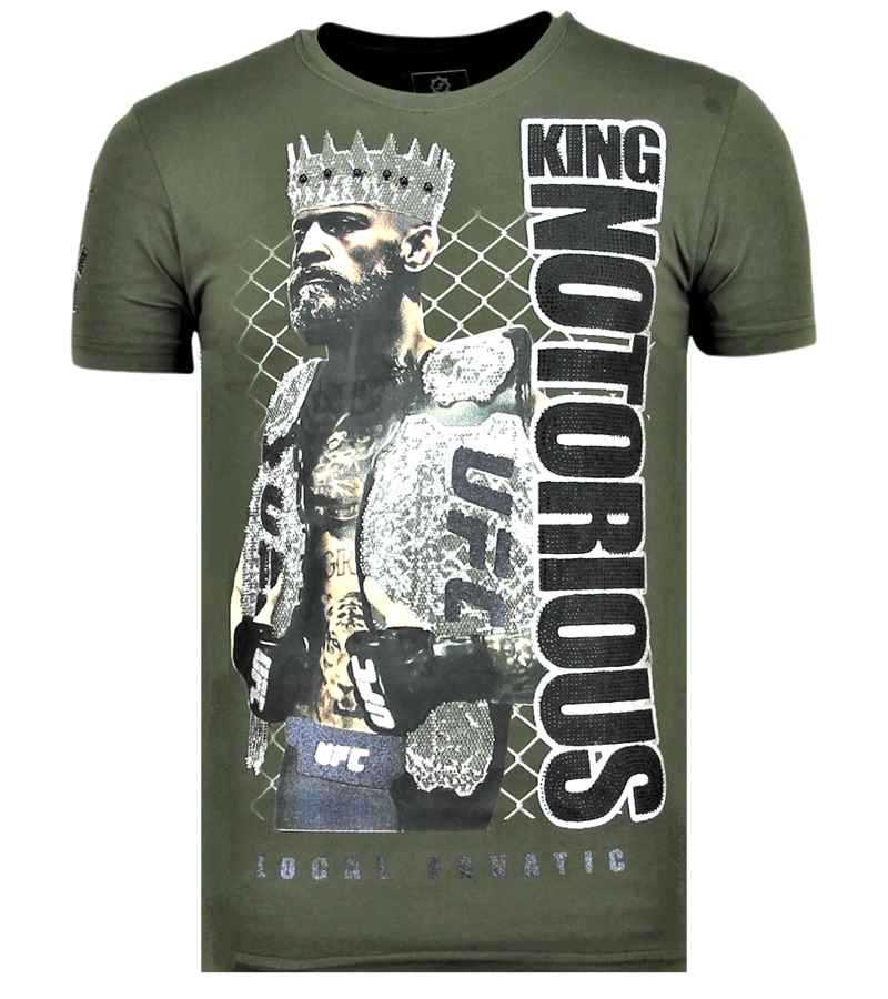 Local Fanatic King Notorious Summer T Shirt Herr - 6324G - Grön