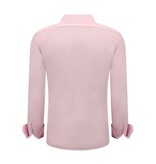 Gentile Bellini Enfärgade Oxford skjorta för män - Slim Fit - 3029 - Rosa