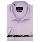 Gentile Bellini Herr Enfärgade Oxford Skjortor  - 3128 - Lila