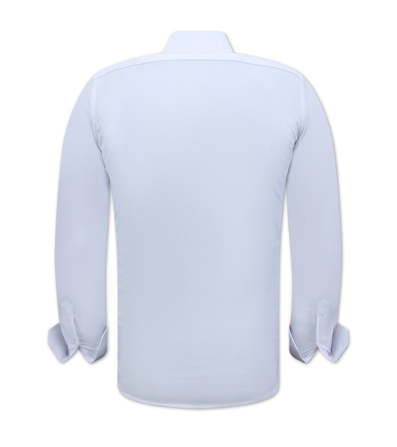 Gentile Bellini Oxfordskjorta Herr Enfärgade - 3125 - Vit