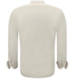 Gentile Bellini Snygga Enfärgade Skjortor För Herr - 3131 - Beige Gentile Bellini Snygga Enfärgade Skjortor För Herr - 3131 - Beige