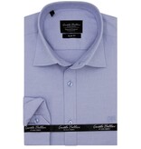 Gentile Bellini Business Enfärgade Oxford Skjorta för Män -3127- Blå