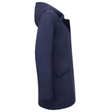 Matogla Kort Figursydd Vinterjacka Dam Blå Matogla Kort Figursydd Vinterjacka Dam Blå