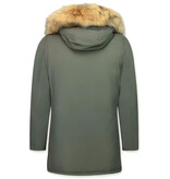 Enos Man  Vinterjackor Långa - Parka 4 Pocket - PI-7003G - Grön Enos Man  Vinterjackor Långa - Parka 4 Pocket - PI-7003G - Grön
