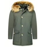 Enos Man  Vinterjackor Långa - Parka 4 Pocket - PI-7003G - Grön Enos Man  Vinterjackor Långa - Parka 4 Pocket - PI-7003G - Grön