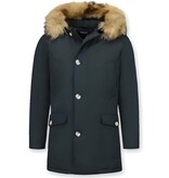 Enos Vinterjackor Långa Herr - Parka 4 Pocket - PI-7003Z - Svart Enos Vinterjackor Långa Herr - Parka 4 Pocket - PI-7003Z - Svart