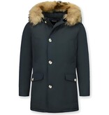 Enos Vinterjackor Långa Herr - Parka 4 Pocket - PI-7003Z - Svart