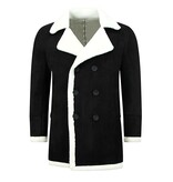 Enos Suede Shearling jacket - Lammy Coat Herr -  Svart