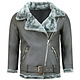 Shearling Jacka Dam -Skinnjacka  - Grå