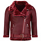 Shearling Jacka Dam - Jacka med fuskpälskrage  - Bordeaux