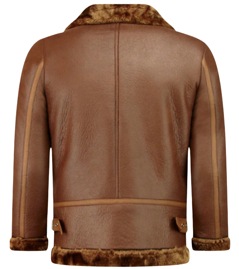 Z-design Shearling Jacka Dam - Kort vinterkappa - Brun