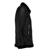 Z-design Shearling Jacka Dam - Cool vinterjacka - Svart