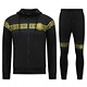 Slim Fit Joggingsuit Herr  Design Guld - Svart