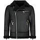 Lammy Coat Herrjacka - Fake Fur Jacka - QQ510 - Svart
