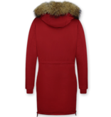 Gentile Bellini Parka Damer  - Vinterjacka Quilted Jacka - DM8836R - Röd