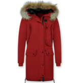 Macleria Parka Damer  - Vinterjacka Quilted Jacka - DM8836R - Röd