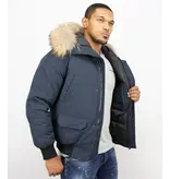 Enos Vinterjacka Online - Vinterjackor äkta Pälskrage - PI-7005B - Blå Enos Vinterjacka Online - Vinterjackor äkta Pälskrage - PI-7005B - Blå