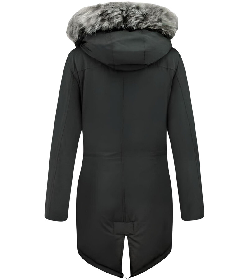 Gentile Bellini Parkas Vinterjackor Kvinna - Finaste Vinterjackan - LC2728Z - Svart