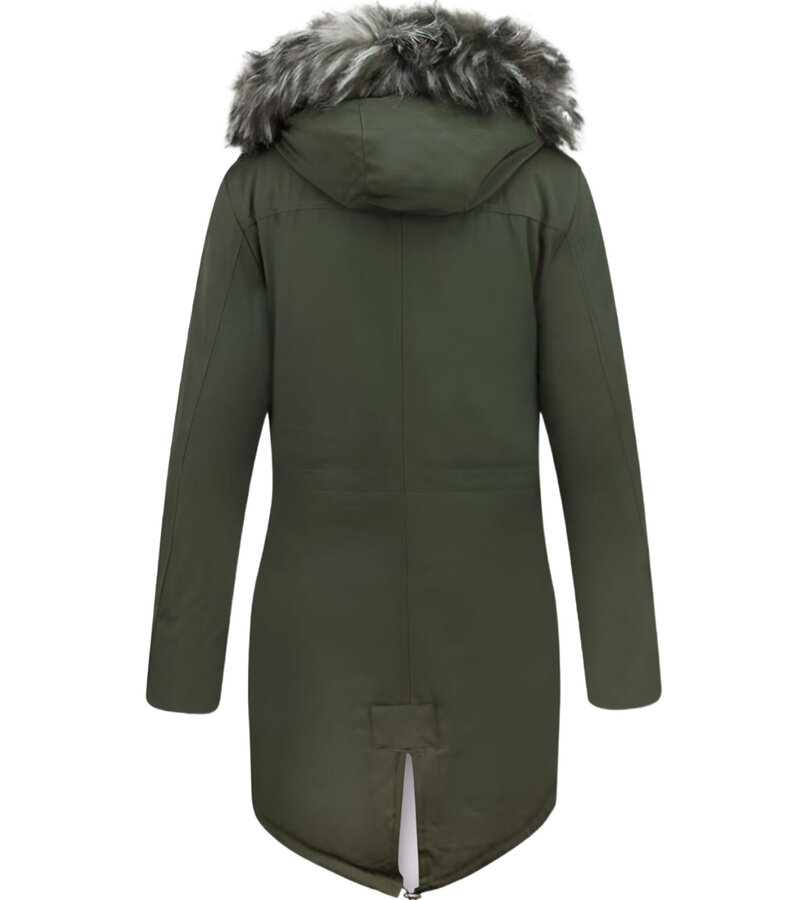 Gentile Bellini Parkas Vinterjackor Damer - Finaste Vinterjackan - LC2728G - Grön
