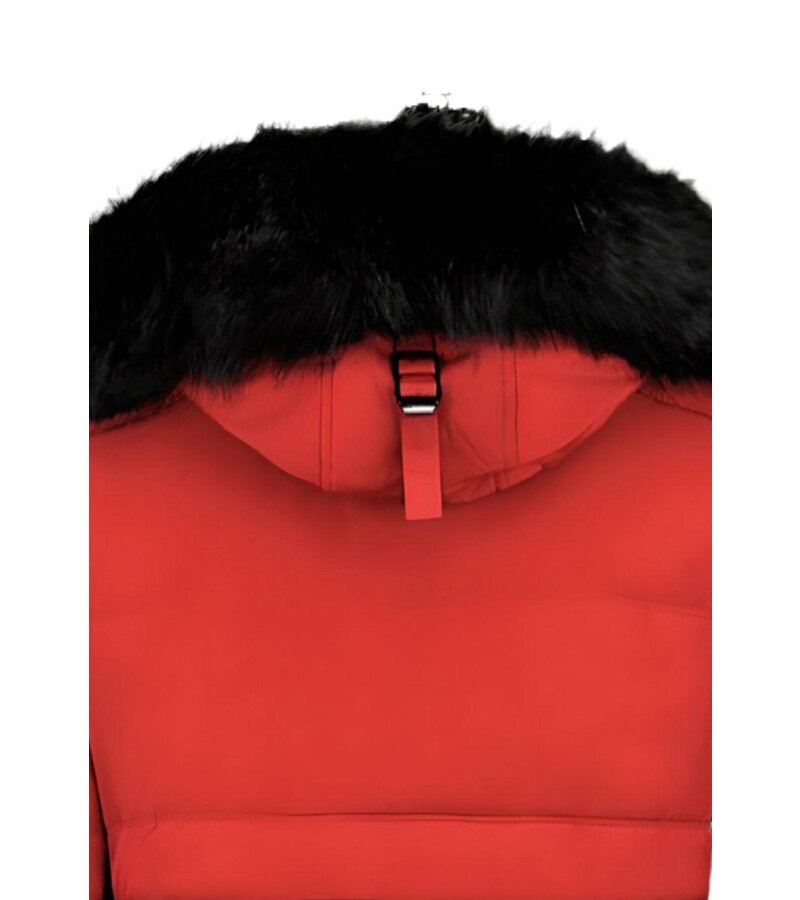 Enos Herr Tuff Vinterjacka - Män Långa Jackor 4 Pocet - PI-8667R - Röd