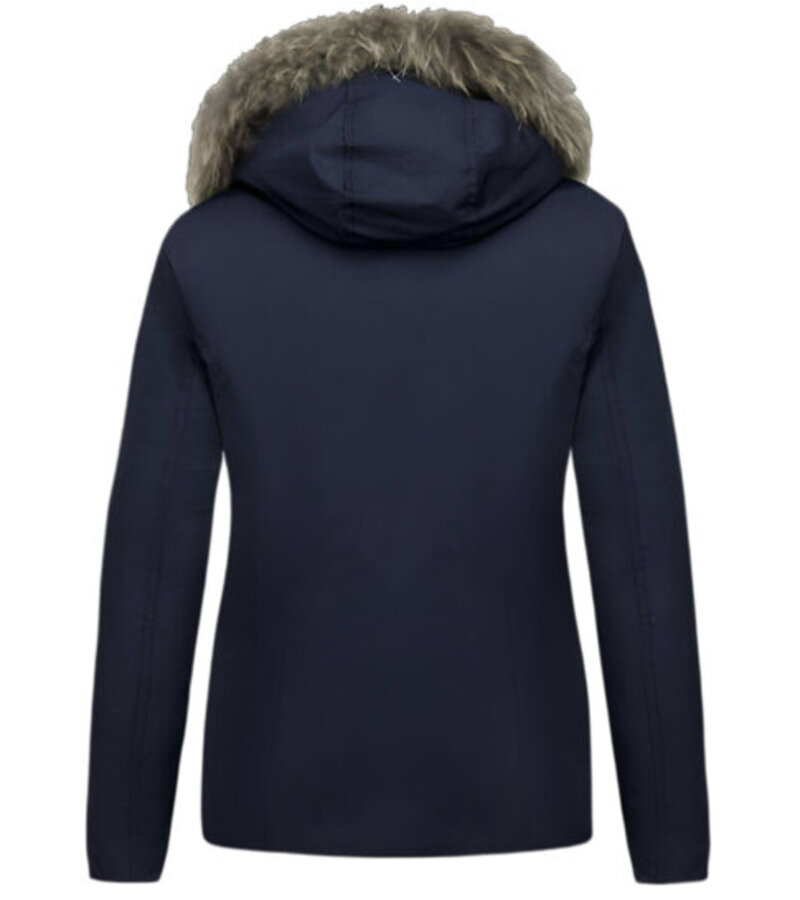 TheBrand Damer Tuff Vinterjacka - Snygga Billiga Dunjackor - 551BPM-B - Blå