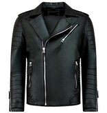 Enos Mockajacka herr - Faux leather jacket - Svart