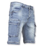 Local Fanatic Korta Jeans Herr - Jeansshorts med fickor -1088 - Blå Local Fanatic Korta Jeans Herr - Jeansshorts med fickor -1088 - Blå