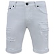 Korta Vita Jeans - Slim Fit Shorts För Män