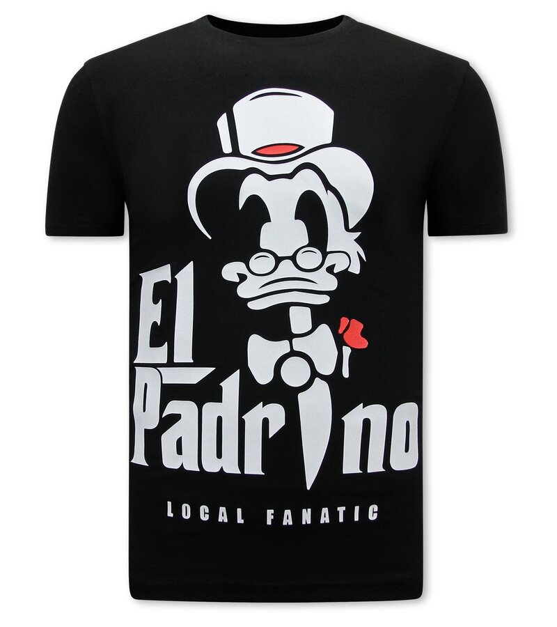Local Fanatic EL Padrino Print T-shirt Herr - Svart
