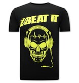 Local Fanatic Just Beat It Print T-shirt Herr - Svart
