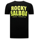 Local Fanatic Rocky Balboa T-shirt Herr - Svart