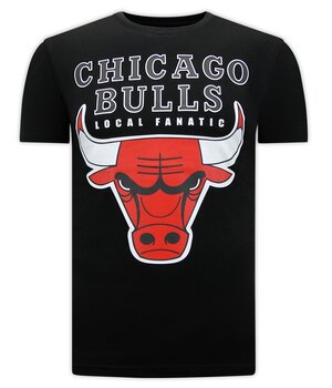 Local Fanatic Bulls Classic Design T-shirt Herr - Svart