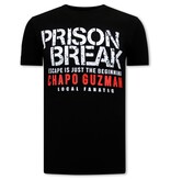 Local Fanatic Chapo Guzman Prison Break T-shirt Herr - Svart
