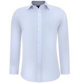 Gentile Bellini Snygga skjortor för män - Blus med Slim Fit  passform och stretch  - Vit Gentile Bellini Snygga skjortor för män - Blus med Slim Fit  passform och stretch  - Vit