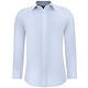 Snygga skjortor för män - Blus med Slim Fit  passform och stretch  - Vit