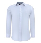 Gentile Bellini Snygga skjortor för män - Blus med Slim Fit  passform och stretch  - Vit