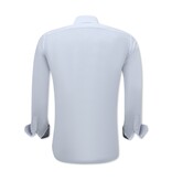 Gentile Bellini Snygga skjortor för män - Blus med Slim Fit  passform och stretch  - Vit Gentile Bellini Snygga skjortor för män - Blus med Slim Fit  passform och stretch  - Vit