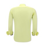 Gentile Bellini Neat Stylish Skjorta - Slim Fit  Passform Blus Stretch - Gul Gentile Bellini Neat Stylish Skjorta - Slim Fit  Passform Blus Stretch - Gul