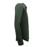 Gentile Bellini Formella skjortor för män - Blus med slim fit och stretch - Grön