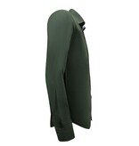 Gentile Bellini Formella skjortor för män - Blus med slim fit och stretch - Grön Gentile Bellini Formella skjortor för män - Blus med slim fit och stretch - Grön