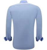Gentile Bellini Business Skjortor Långärmad - Smal Passform Blus Stretch
